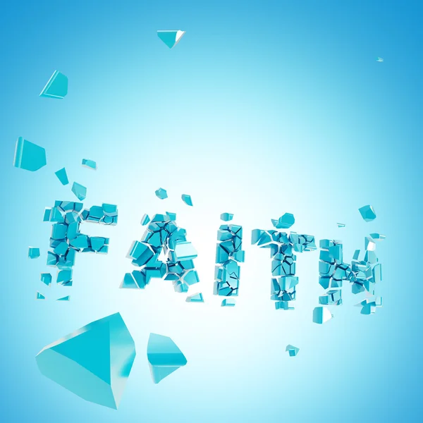 Broken faith abstract backround composition — Stock Photo, Image