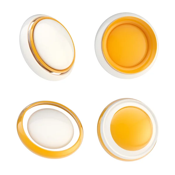 stock image Set of orange template buttons isolated