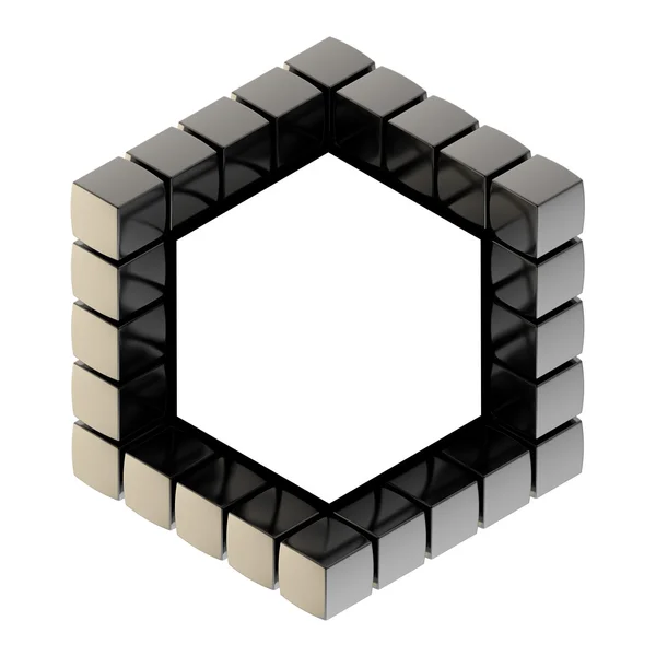 Fondo abstracto como estructura cubo —  Fotos de Stock