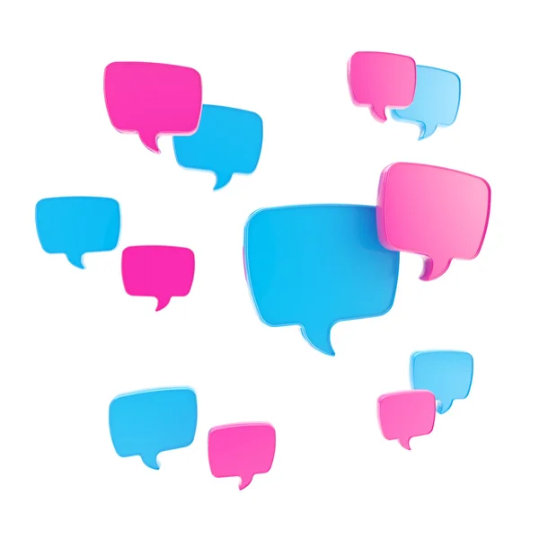 Speech bubble as communication illustration — Stock Photo, Image