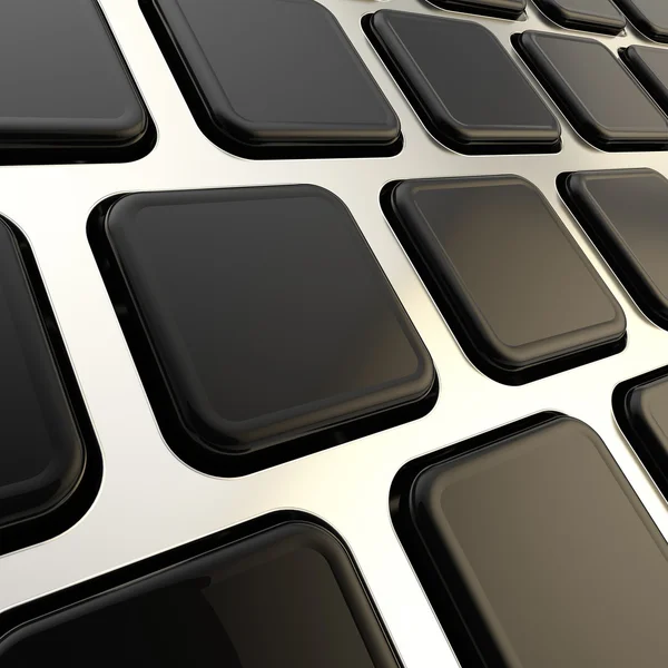 Keyboard close-up to empty copyspace keys — Stock Photo, Image