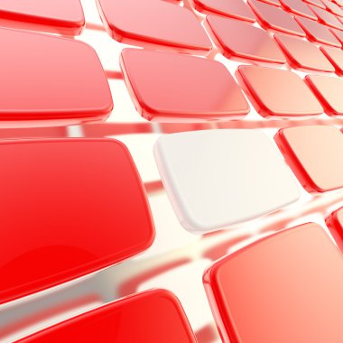 Abstract background made of glossy plates