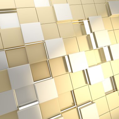 Abstract cube background techno wallpaper clipart