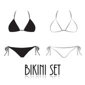 Bikini isoliert auf weißem Hintergrund