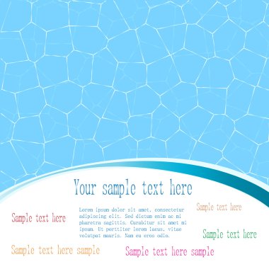 Abstract water background with a space for text clipart