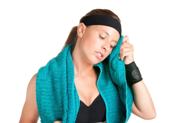 Woman Resting After Workout — Stock Photo, Image