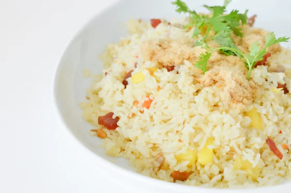 Smażony ryż biały — Zdjęcie stockowe