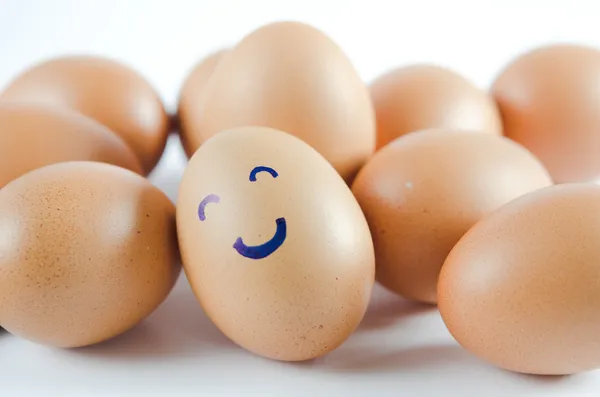 鸡蛋和朋友 — 图库照片
