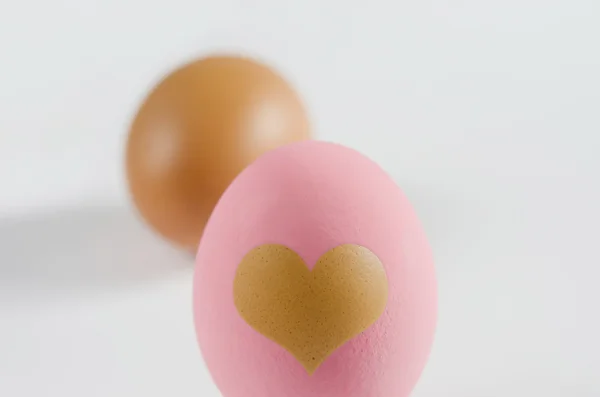 Huevo con amor — Foto de Stock