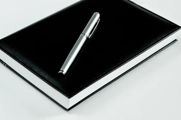 Pen and note book — Stock Photo, Image