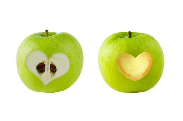 Dwa jabłka — Zdjęcie stockowe