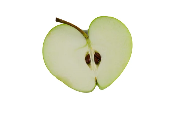 Jabłko serce — Zdjęcie stockowe