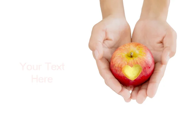 stock image Love red apple