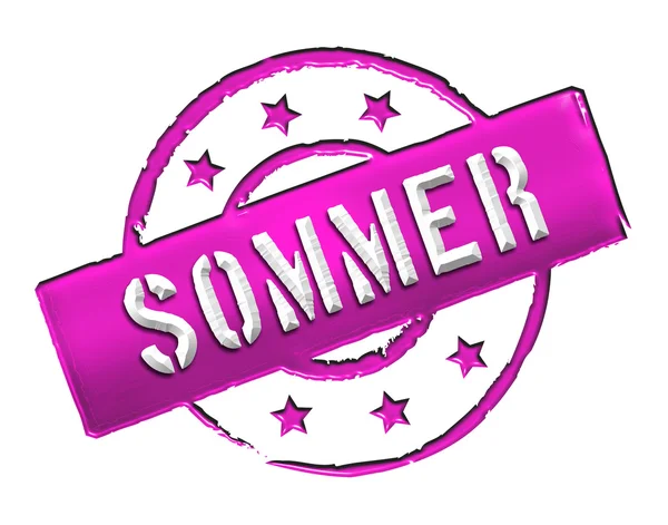Stamp - SOMMER — Stock Photo, Image