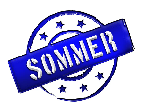 Stamp - SOMMER — Stock Photo, Image