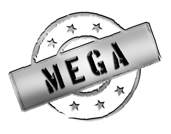 Штамп - MEGA — стоковое фото