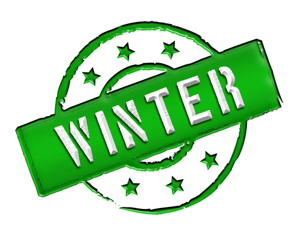 Stamp - WINTER — Stock Photo, Image