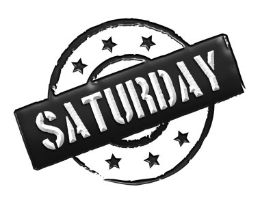 Stamp - SATURDAY clipart