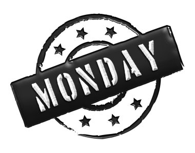 Stamp - MONDAY clipart