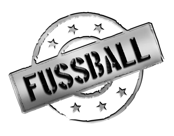 Штамп - FUSSBALL — стоковое фото