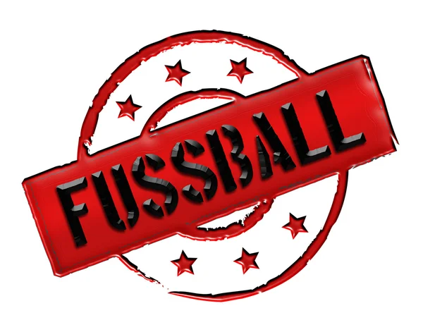 Stamp - FUSSBALL — Stock Photo, Image