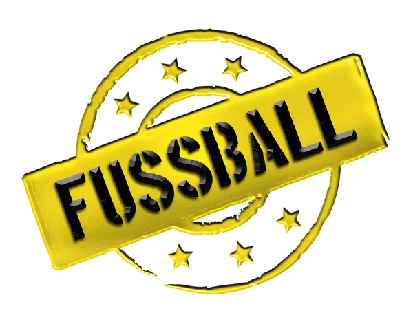 Razítko - fussball — Stock fotografie