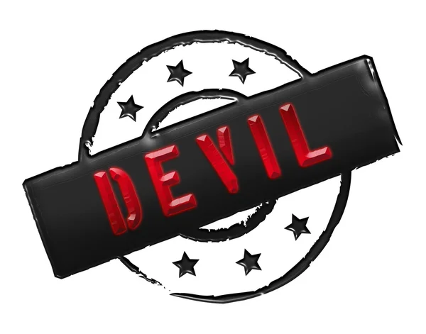 Stamp - DEVIL — Stock Photo, Image