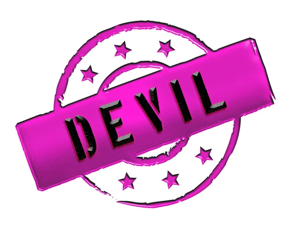 Stamp - DEVIL — Stock Photo, Image
