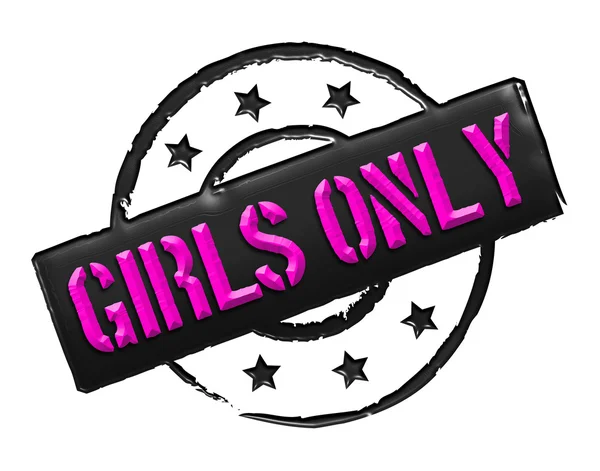 Stamp - Girls only — Stock Photo, Image