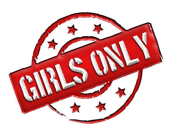 Stamp - Girls only — Stock Photo, Image