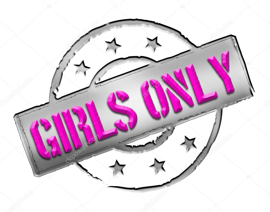 Stamp - Girls only — Stock Photo © ultrakreativ #10848628