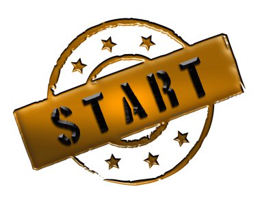 Stamp - START clipart