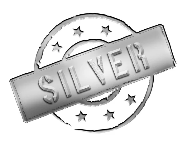 Штамп - серебро — стоковое фото