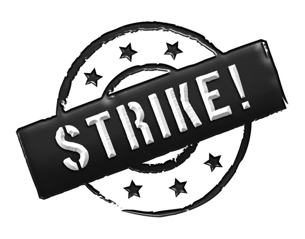 Σφραγίδα - απεργία — Φωτογραφία Αρχείου