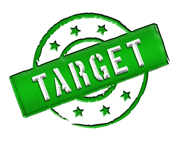 Stempel - target — Stockfoto