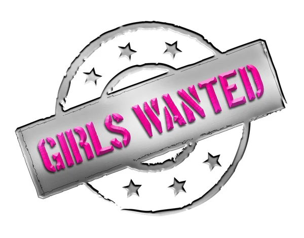 Stamp - GIRLS WANTED — Stock Photo, Image