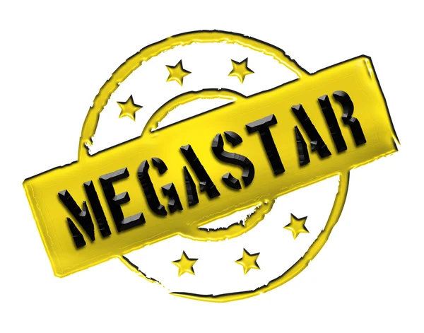 Stamp - MEGASTAR — Stock Photo, Image