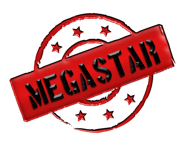 Stamp - MEGASTAR — Stock Photo, Image