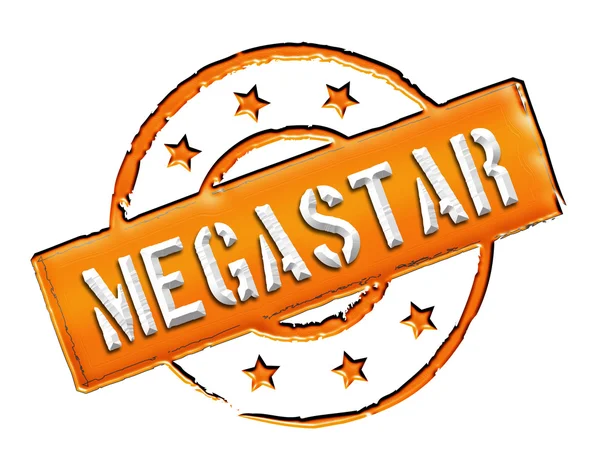 Штамп - MEGASTAR — стоковое фото