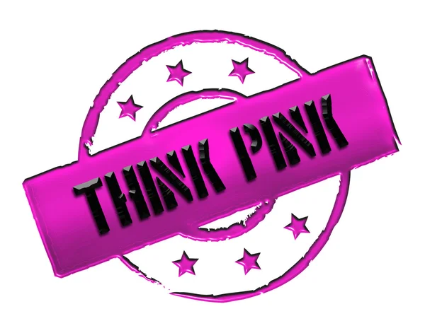Stamp - THINK PINK — Stock Photo, Image