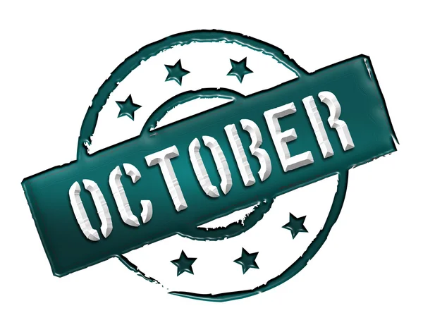 Stamp - oktober — Stockfoto