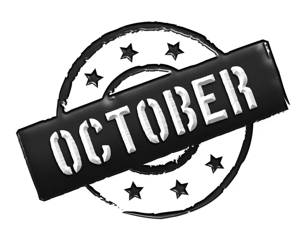 Briefmarke - Oktober — Stockfoto