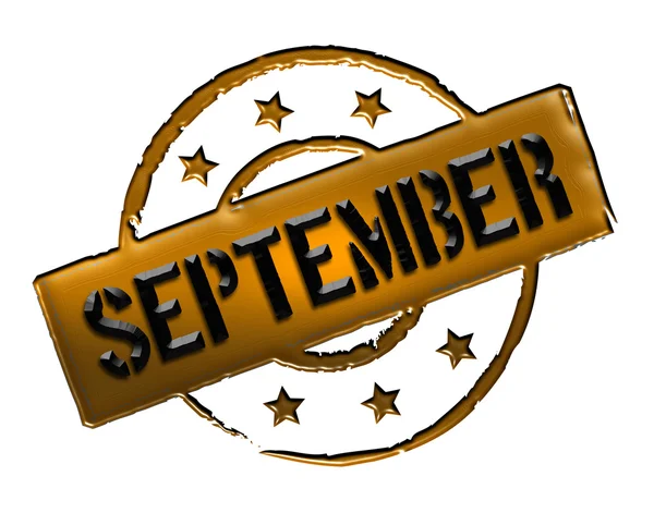 Pieczęć - września — Zdjęcie stockowe