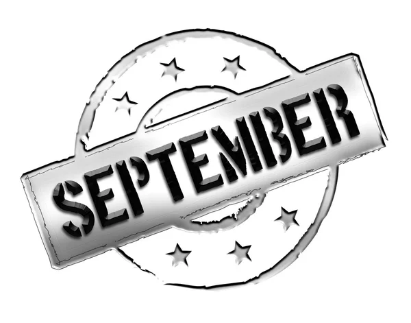 Pieczęć - września — Zdjęcie stockowe