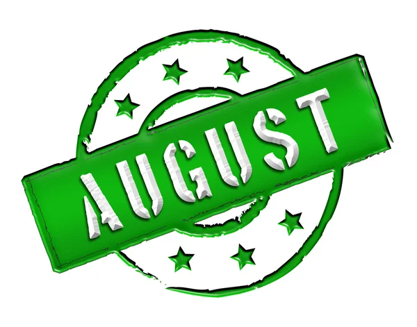 stock image Stamp - AUGUST