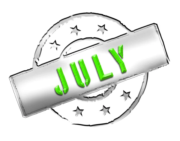 Stamp - juli — Stockfoto