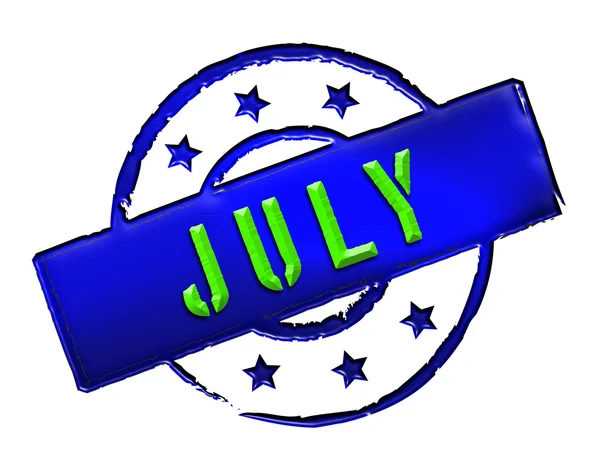 Stamp - juli — Stockfoto