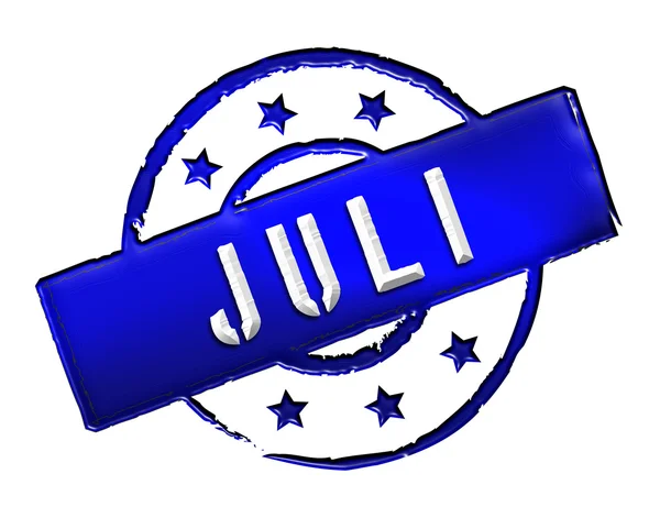 Ștampilă - JULI — Fotografie, imagine de stoc