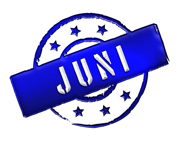 Stamp - JUNI — Stock Photo, Image