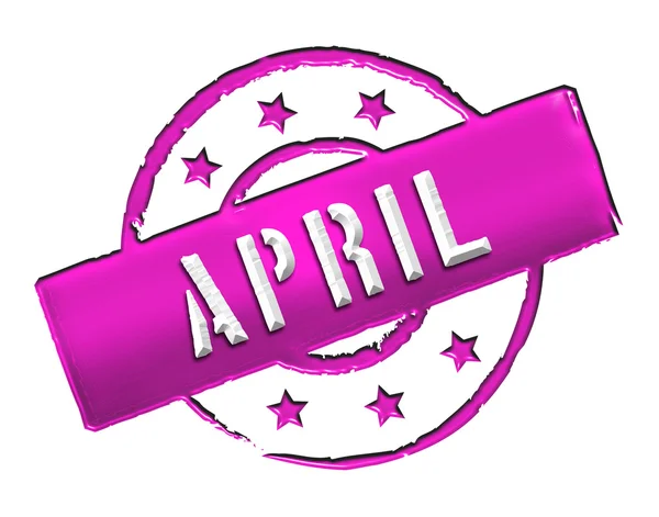 Stämpel - april — Stockfoto
